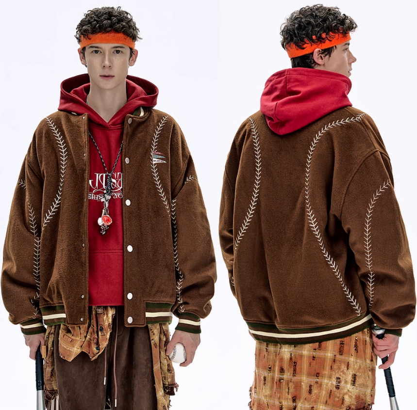 情绪-棒球拟型棒球服